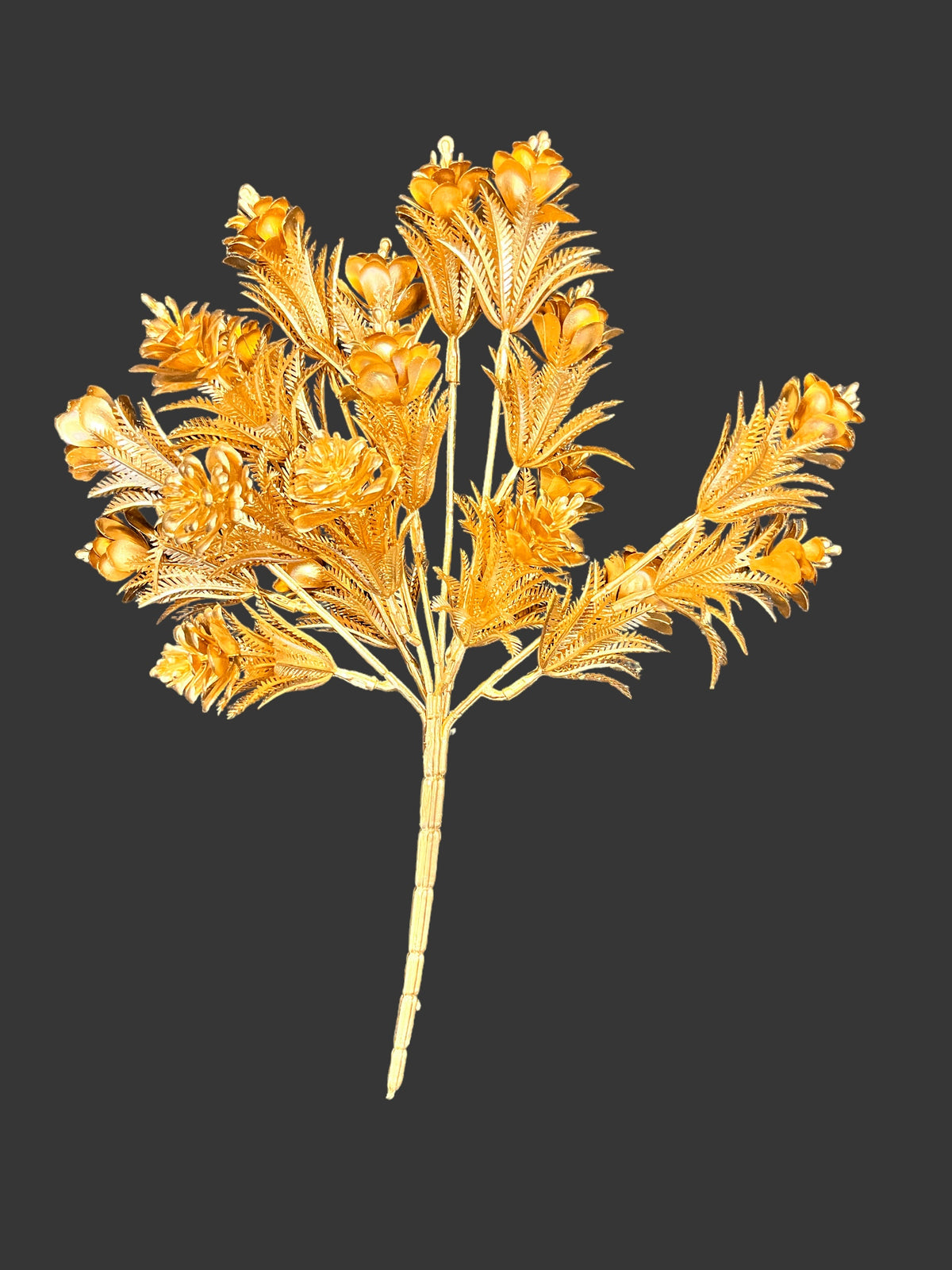 golden-metallic-artificial-flower-bunch