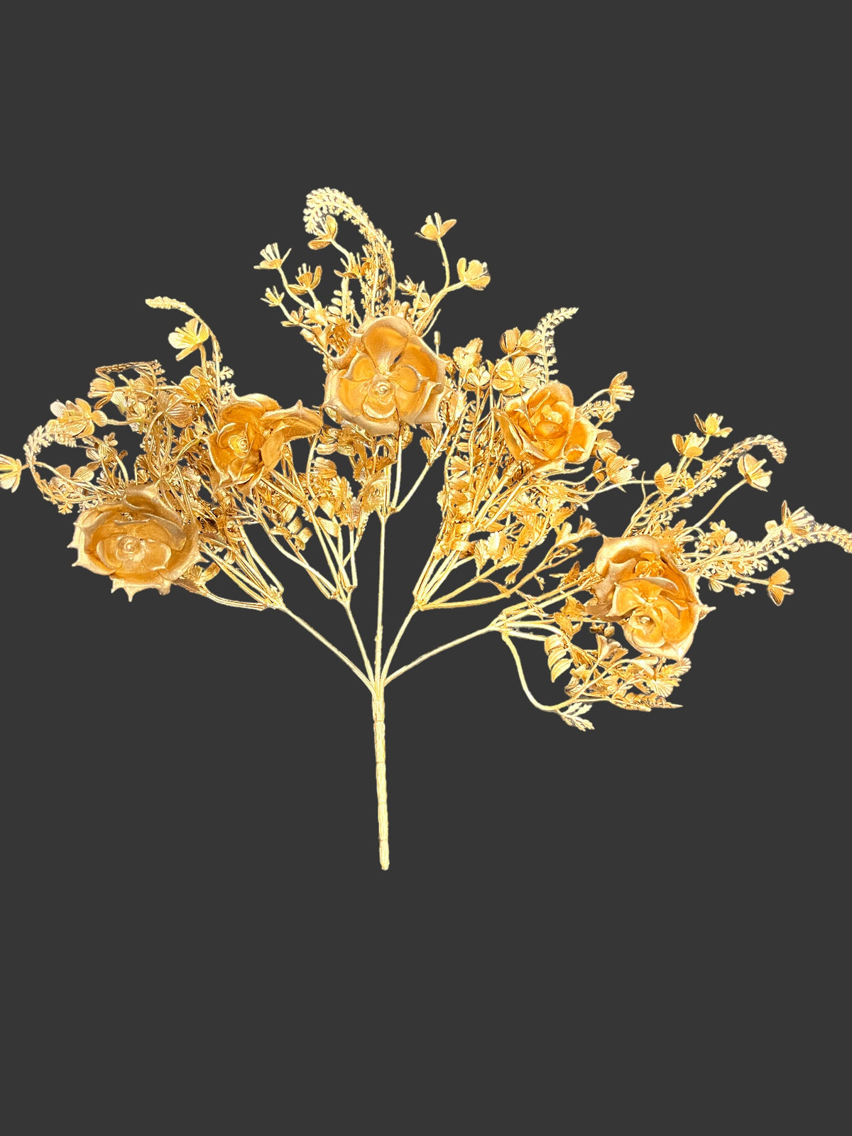 golden-metallic-artificial-flower-bunch