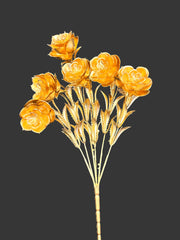 golden-metallic-artificial-flower-bunch