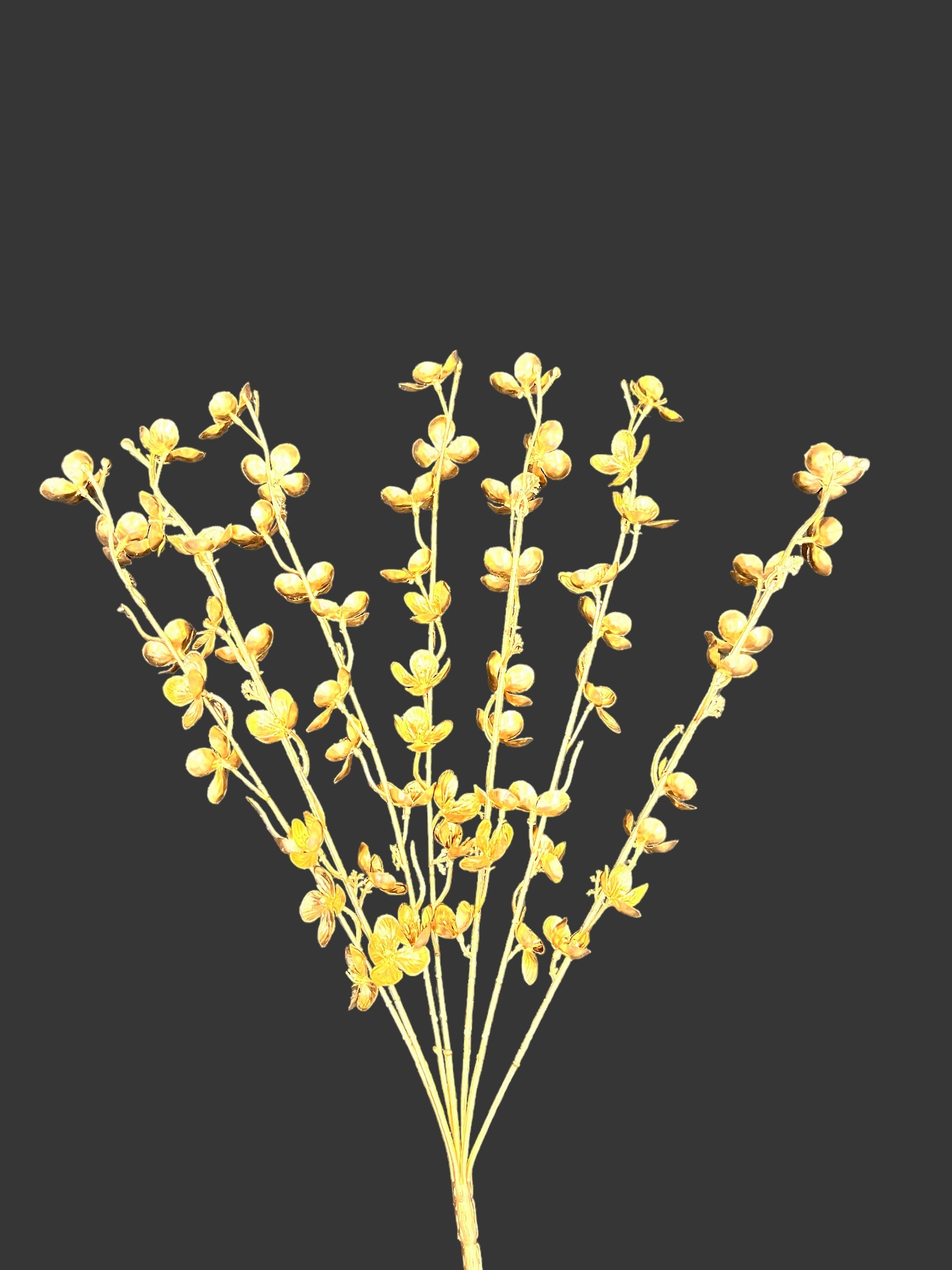 golden-metallic-artificial-flower-bunch