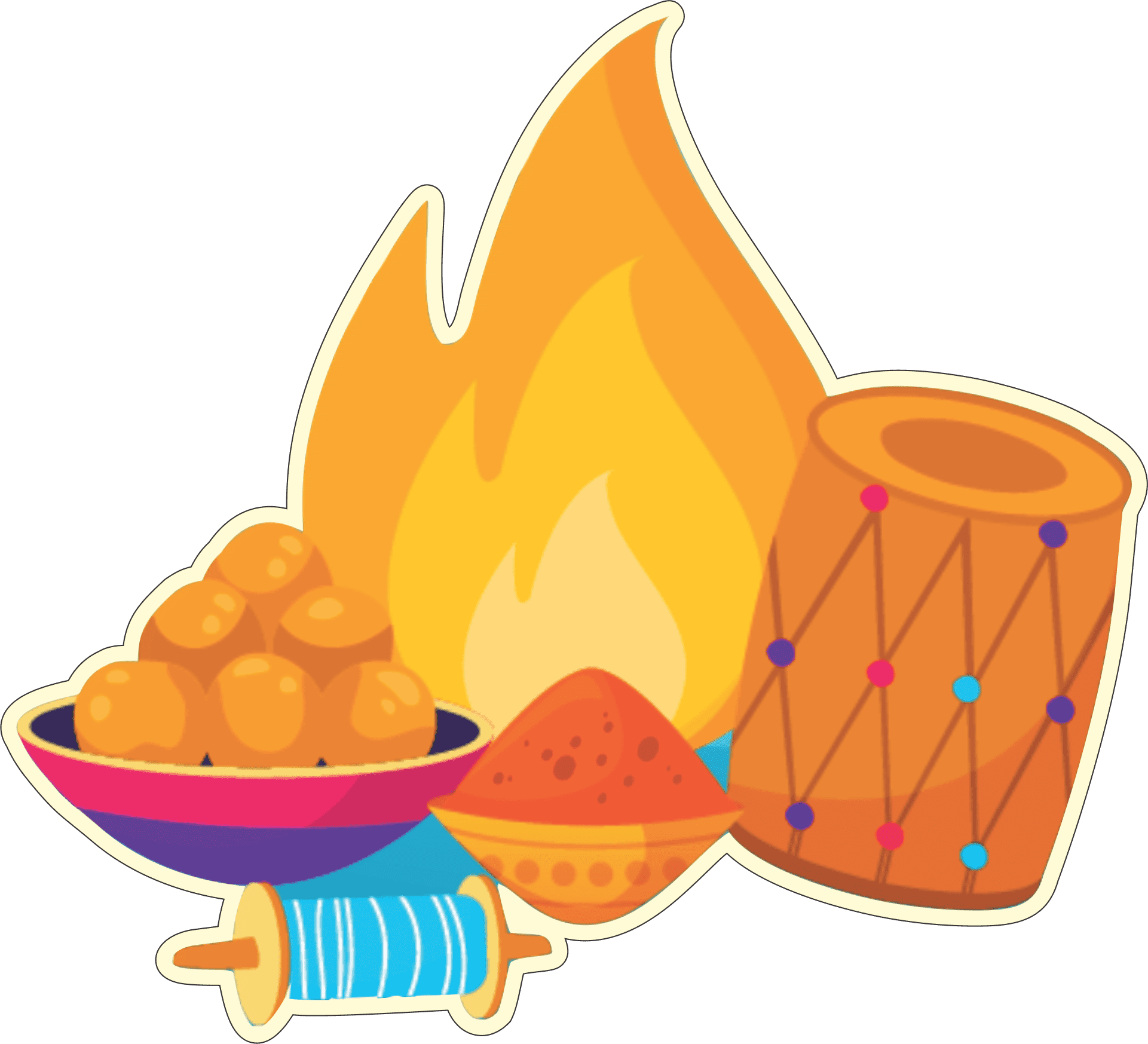 Lohri Motives | Set of 10pcs