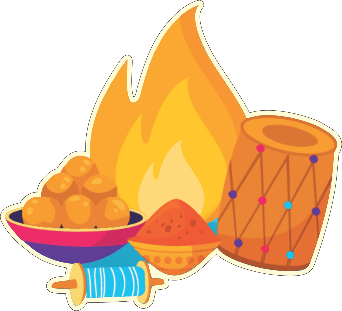 Lohri Motives | Set of 10pcs