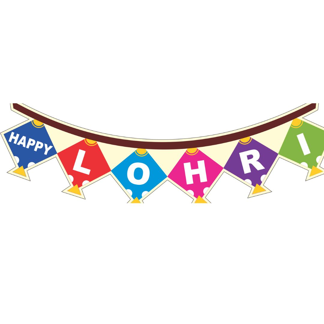 Lohri Flag | Set of 10pcs